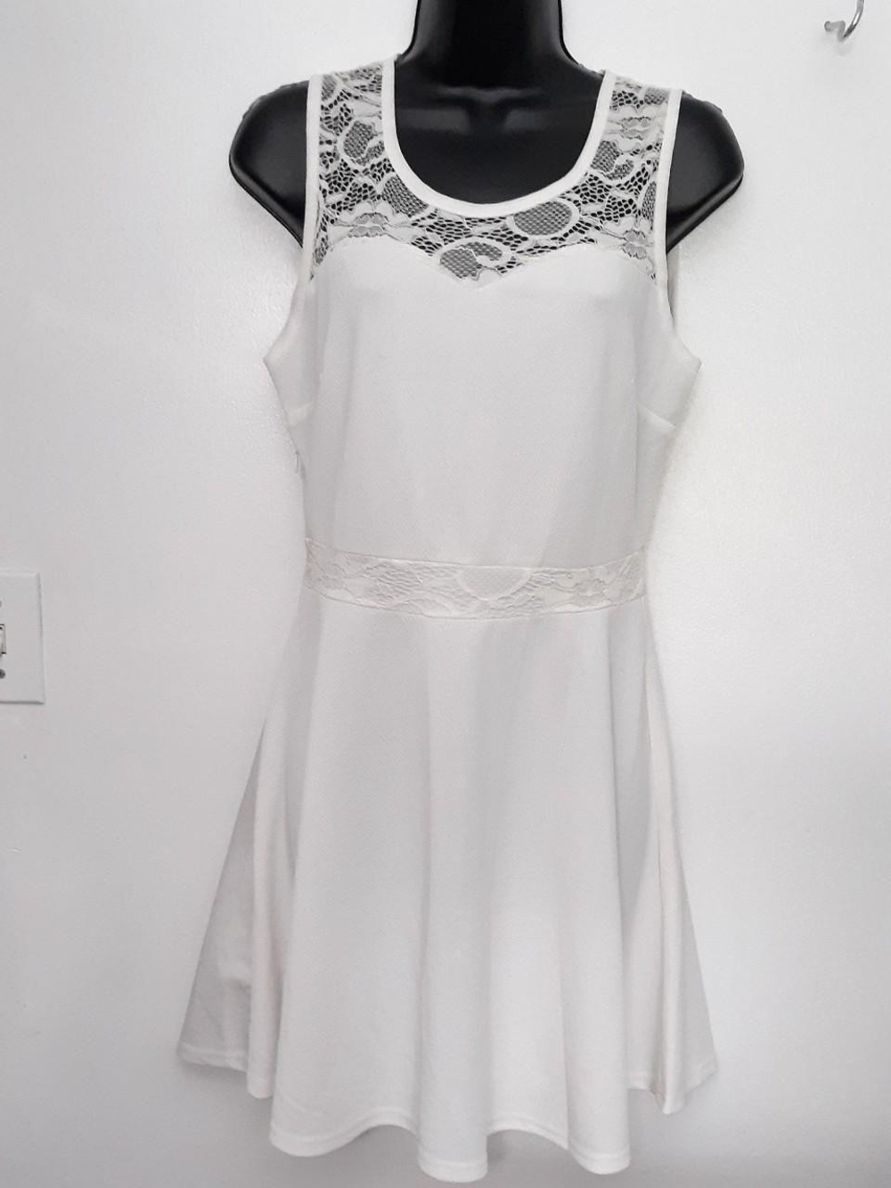 Black Sheep white lace dress